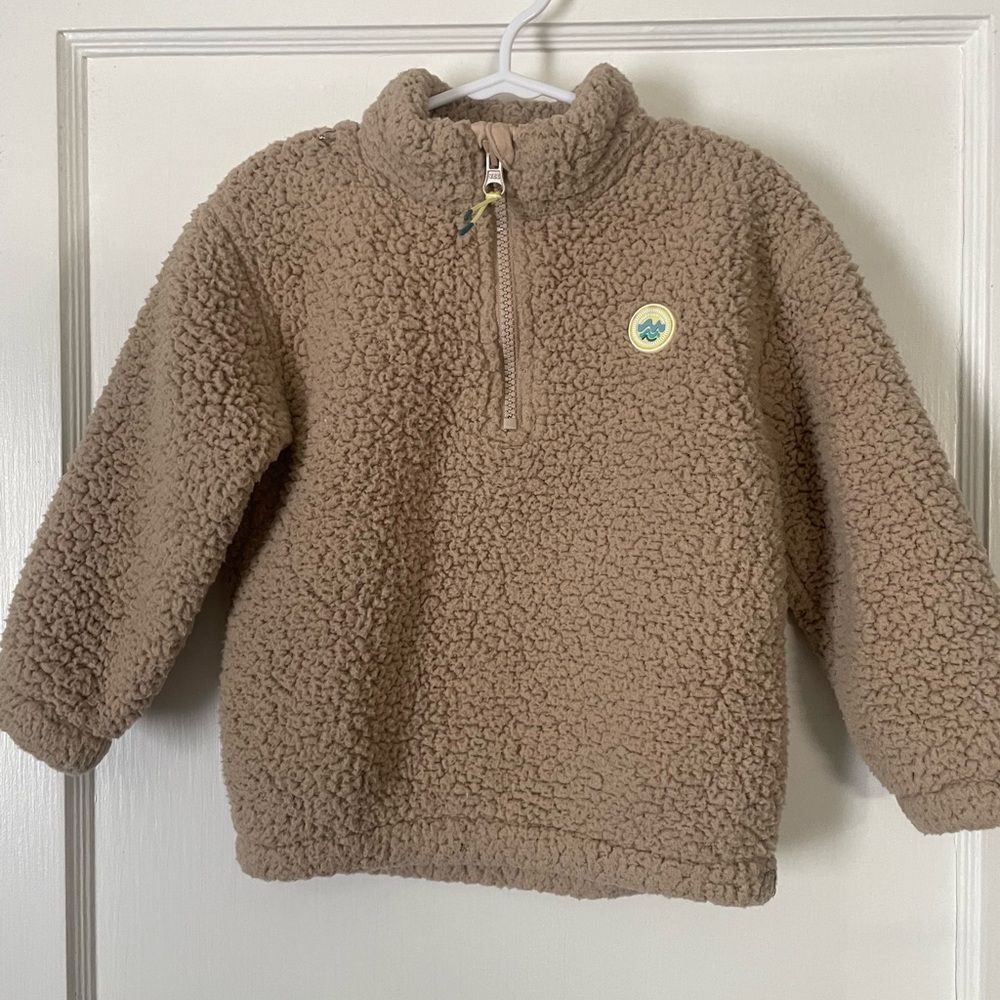 Willow Tan Kids Sherpa Pullover Size 2-3T